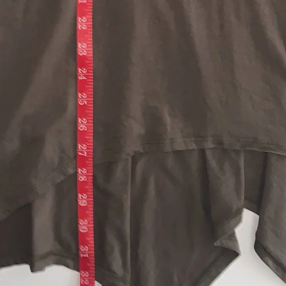 NWOT Logo Lori Goldstein Long Sleeve Dark Camo Green (Almost Brown) Shirt Sz Lg - Picture 9 of 13